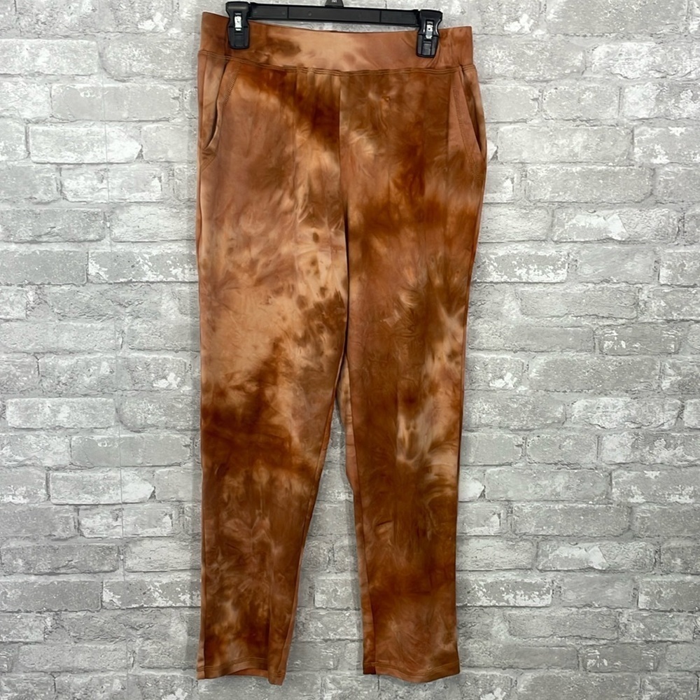 LOGO Lounge by Lori Goldstein Regular Tie-Dye Straight Leg Pants
